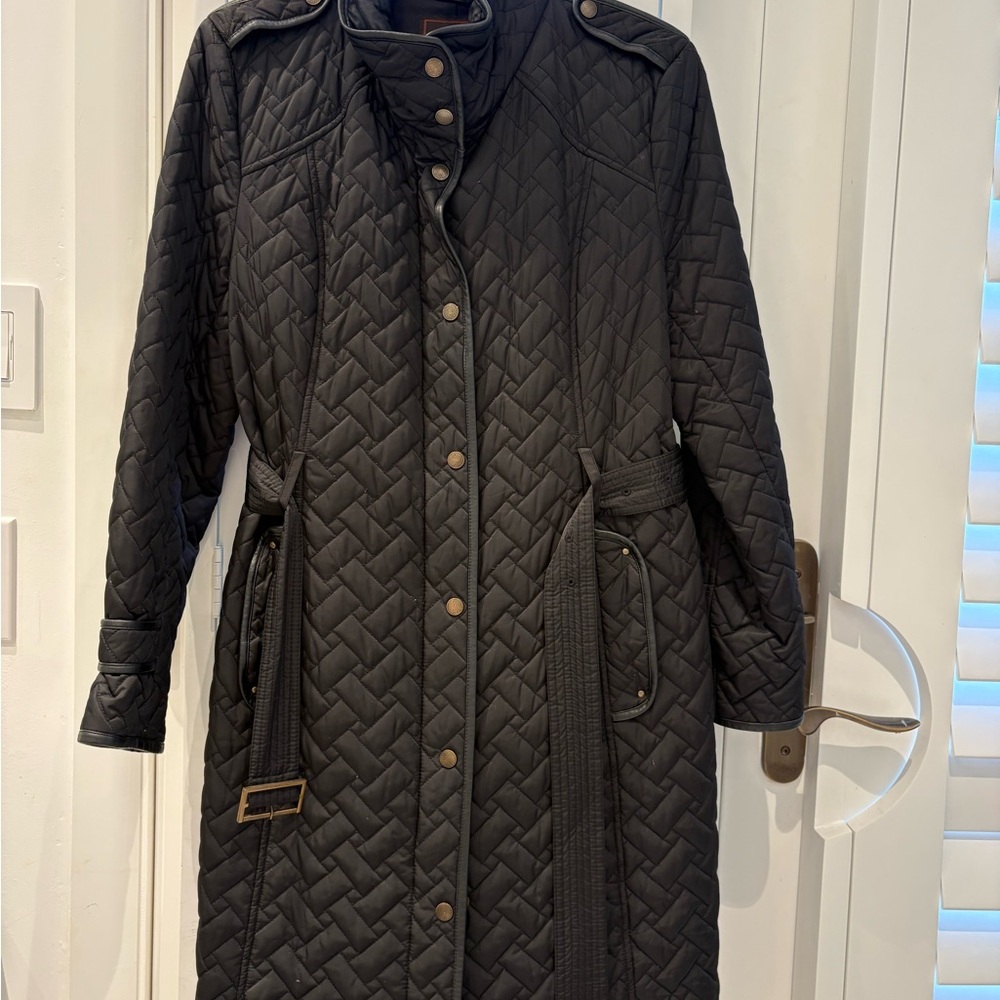 Cole Haan Quilted Black Women's Coat